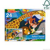 Safari Social Floor Puzzle - 24 Pieces H8
