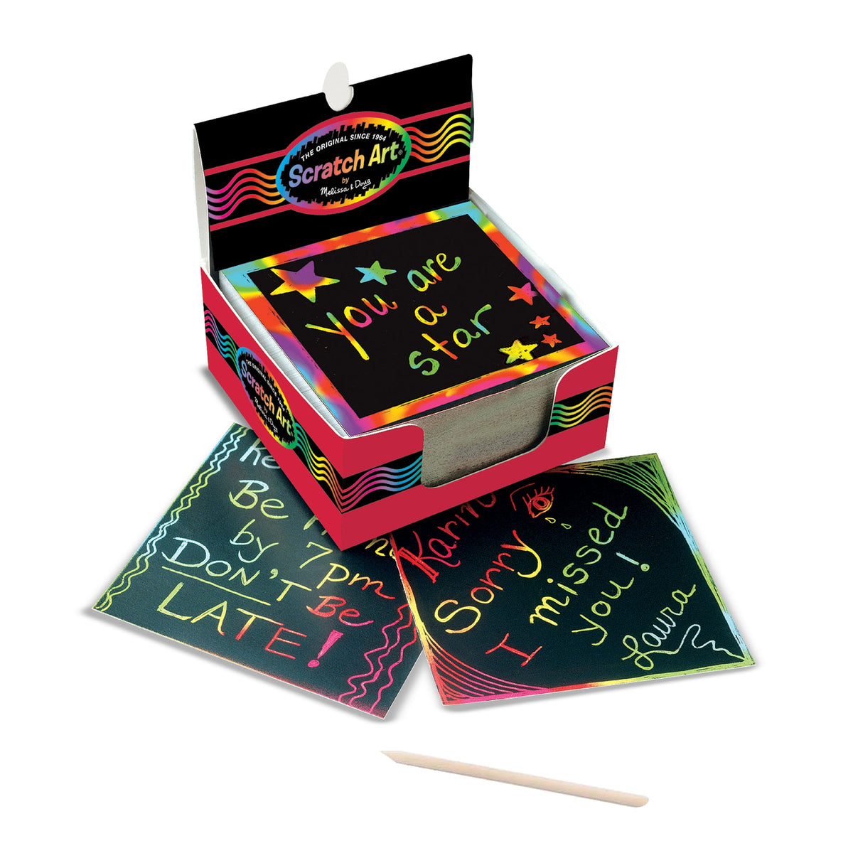 Scratch Art Rainbow Mini Notes _Box of 125 X4