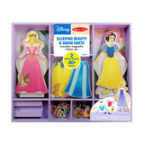 Sleeping Beauty & Snow White Wooden Magnetic Dress-Up H6