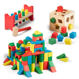 Stack, Sort & Pound Wooden Toy Collection K3