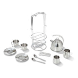 Stainless Steel Tea Set with Storage Stand Z7