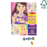 Sticker Pad - Jewelry & Nails Glitter Collection U1