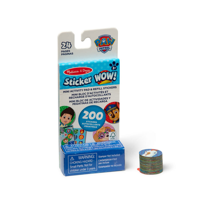 Sticker WOW!® Mini Activity Pad & Refill Stickers - PAW Patrol (200+ Stickers, Stamper Not Included) V3