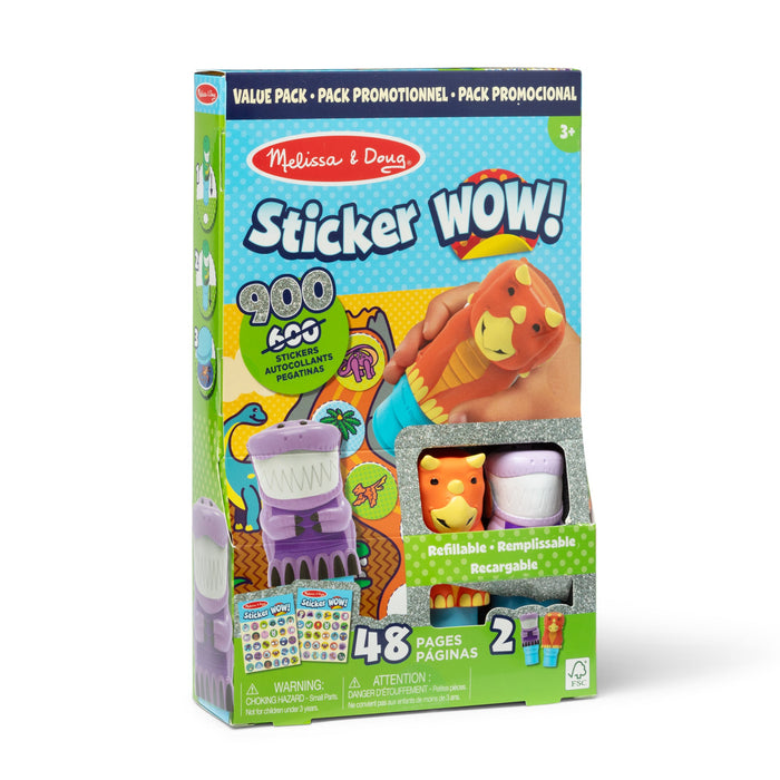 Sticker WOW!™ Activity Pad & Sticker Stamper Value Pack - Dinosaur Z0