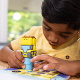 Sticker WOW!™ Bulldozer Bundle: Activity Pad & Sticker Stamper + Mini Activity Pad and 200 Refill Stickers B1