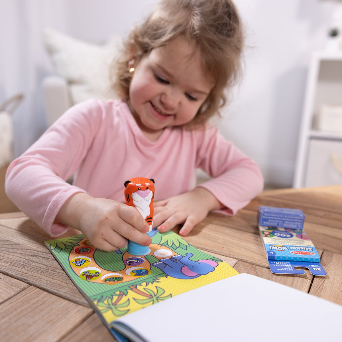 Sticker WOW!™ Tiger Bundle: Activity Pad & Sticker Stamper + Mini Activity Pad and 200 Refill Stickers S7