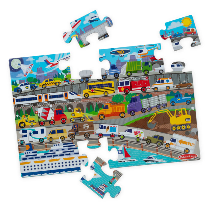Traffic Jam Floor Puzzle - 24 Pieces W2