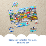 Traffic Jam Floor Puzzle - 24 Pieces W2