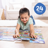 Traffic Jam Floor Puzzle - 24 Pieces W2