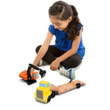 Trailer & Excavator Wooden Vehicles Play Set N3