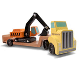 Trailer & Excavator Wooden Vehicles Play Set N3