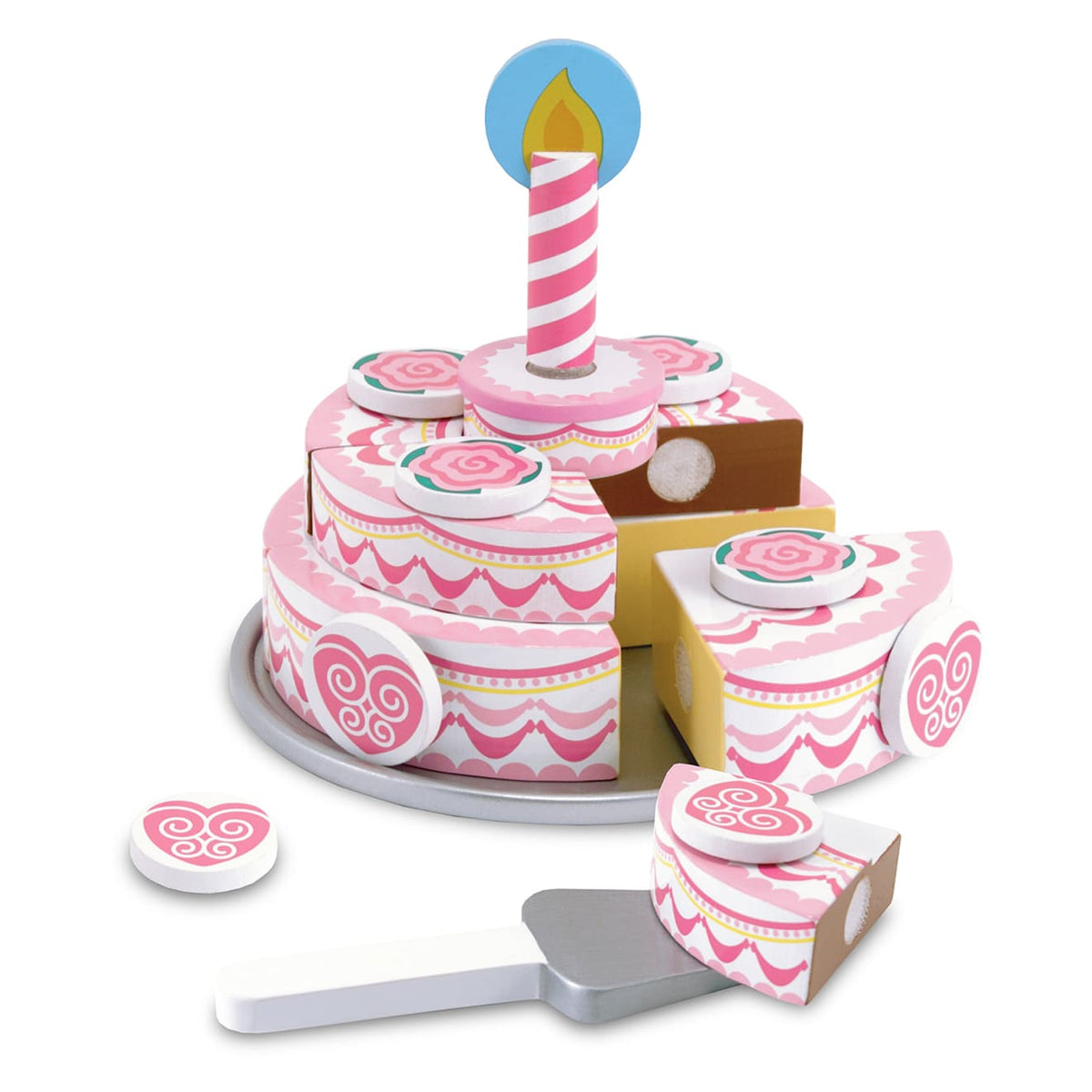 Triple-Layer Party Cake - Wooden Play Food A2