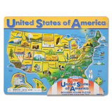 U.S.A. Map Wooden Puzzle A3