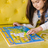 U.S.A. Map Wooden Puzzle A3