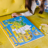U.S.A. Map Wooden Puzzle A3