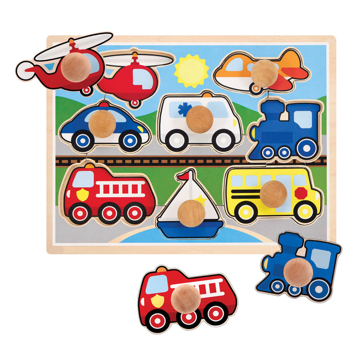 Vehicles Jumbo Knob Puzzle - 8 pieces R3