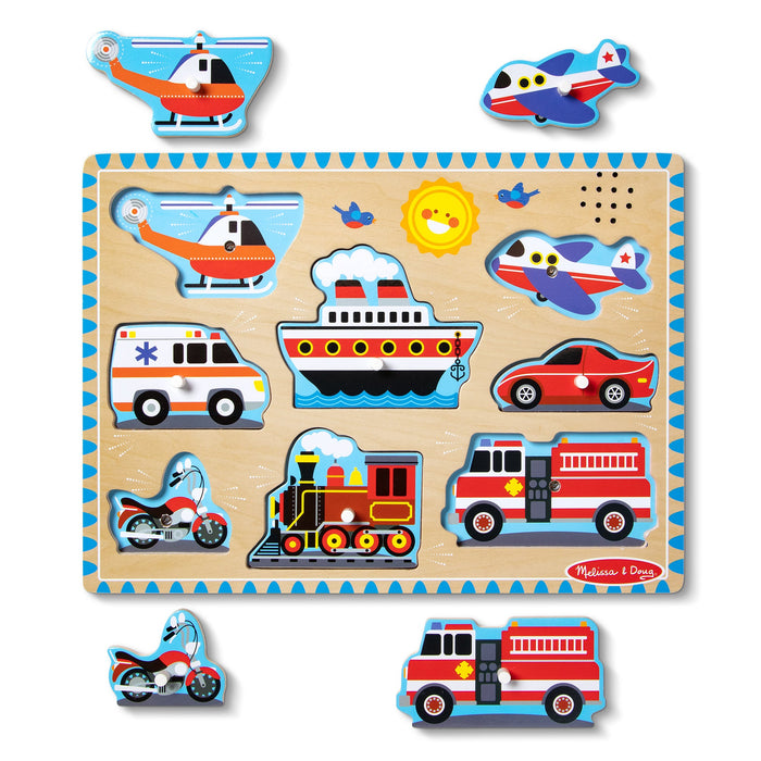 Vehicles Sound Puzzle - 8 Pieces G8