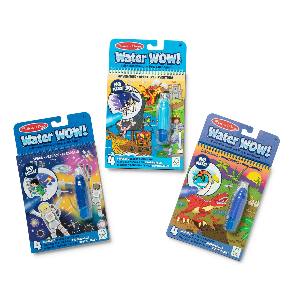 Water WOW! 3-Pack – Dinosaur, Adventure, Space E8