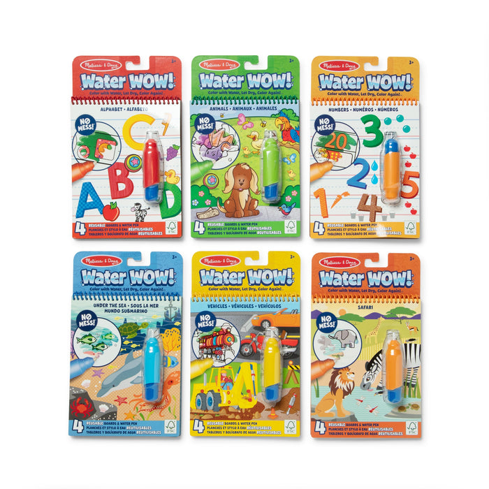 Water WOW! 6-Pack – Animals, Vehicles, Alphabet, Numbers, Safari, Under the Sea Y8