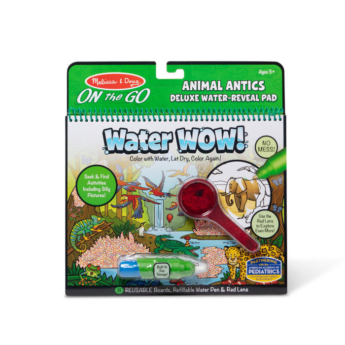 Water Wow! Animal Antics Deluxe Water-Reveal Pad - On the Go Travel Activity L5