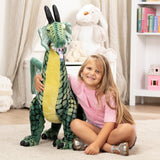 Winged Dragon Lifelike Plush Stuffed Animal C4