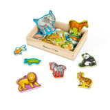 Wooden Animal Magnets T1