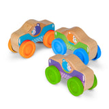 Wooden Animal Stacking Cars J9