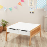 Wooden Art & Activity Table with Bins K1