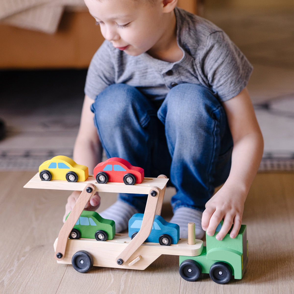 Wooden Car Carrier R8