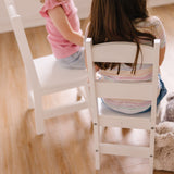 Wooden Chair Pair  - White N8