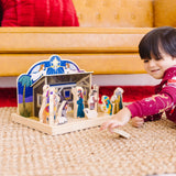 Wooden Christmas Nativity Set A0