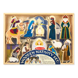 Wooden Christmas Nativity Set A0