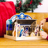 Wooden Christmas Nativity Set A0