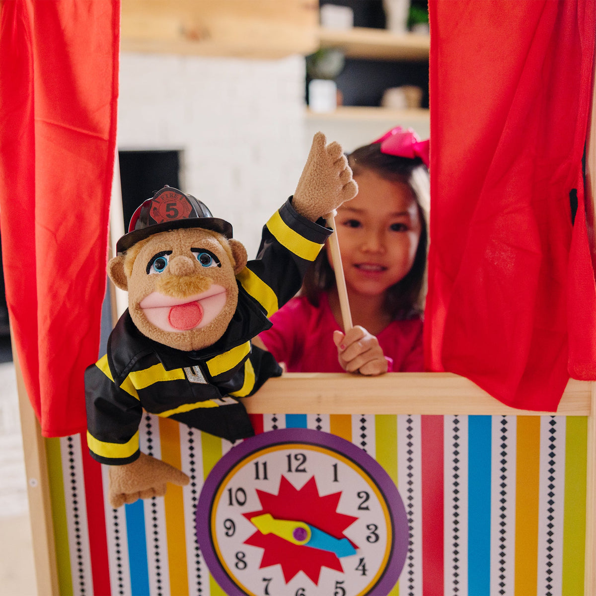 Wooden Deluxe Puppet Theater F8