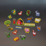 Wooden Farm Magnets G3