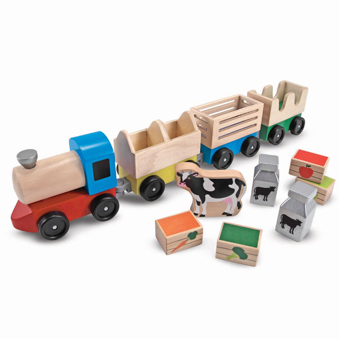 Wooden Farm Train W6