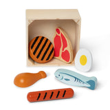 Wooden Food Groups Play Set – Protein B6