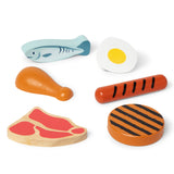 Wooden Food Groups Play Set – Protein B6