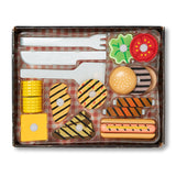 Wooden Grill & Serve BBQ Set Z9