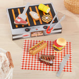 Wooden Grill & Serve BBQ Set Z9