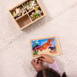 Wooden Jigsaw Puzzles in a Box - Dinosaurs S2