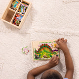 Wooden Jigsaw Puzzles in a Box - Dinosaurs S2