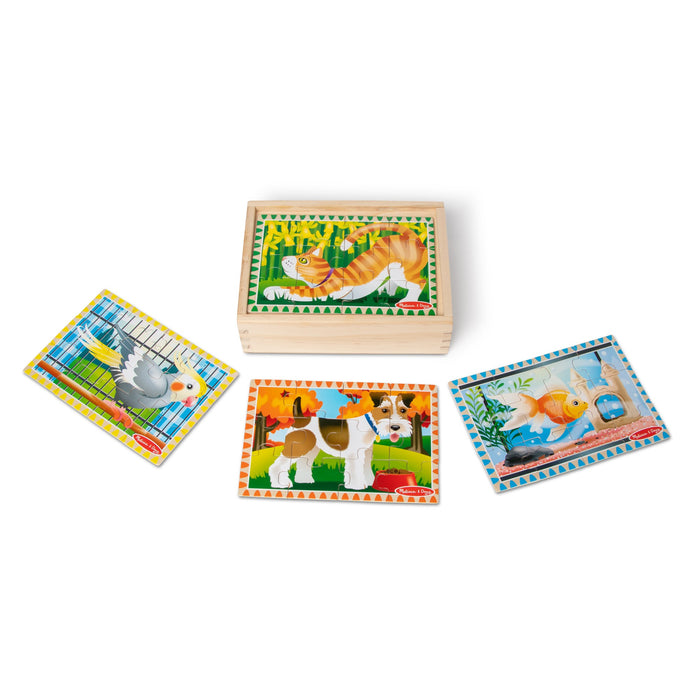 Wooden Jigsaw Puzzles in a Box - Pets T1
