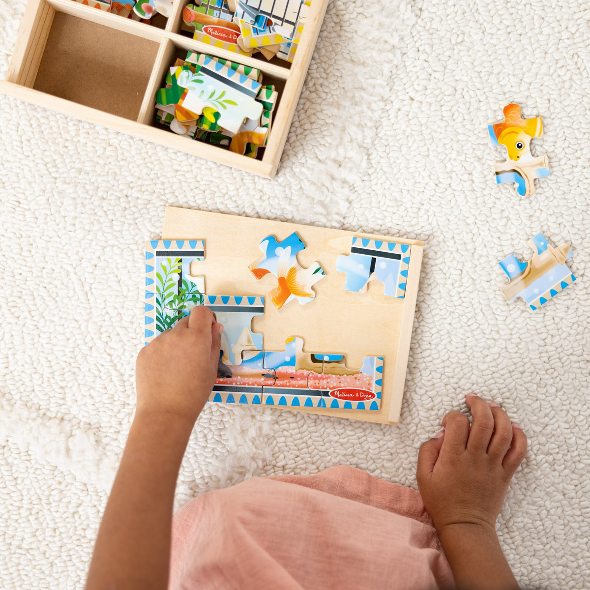 Wooden Jigsaw Puzzles in a Box - Pets T1
