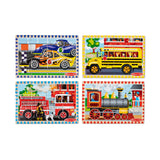 Wooden Jigsaw Puzzles in a Box - Vehicles H4