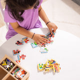 Wooden Jigsaw Puzzles in a Box - Vehicles H4