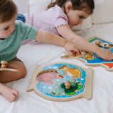 Wooden Jumbo Peg Puzzle 2-Pack: Fish Bowl, House Pets Q0