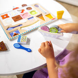 Wooden Magnetic Ice Cream Puzzle & Play Set - 16 Pieces L4