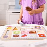 Wooden Magnetic Ice Cream Puzzle & Play Set - 16 Pieces L4