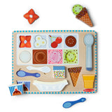 Wooden Magnetic Ice Cream Puzzle & Play Set - 16 Pieces Y8